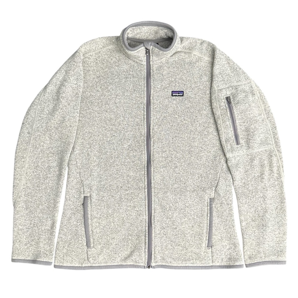 Patagonia Women's Better Sweater Full-Zip Fleece Jacket - Size L - Birch White